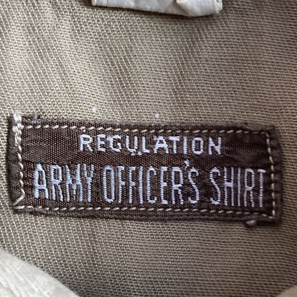 Vintage 1940s WW2 Regulation Army Officers Shirt Size 15/33 - Picture 6 of 17